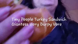 Tiny People Turkey Sandwich Giantess Very Burpy Vore mkv