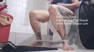 The Daily Dump loud Pee and Plop Sounds Toilet Fetish Voyeur cam mkv