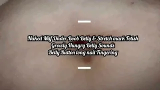 Naked Giantess Milf Big Bloated Belly Stretch Mark Fetish Growly Tummy Belly Button Fingering