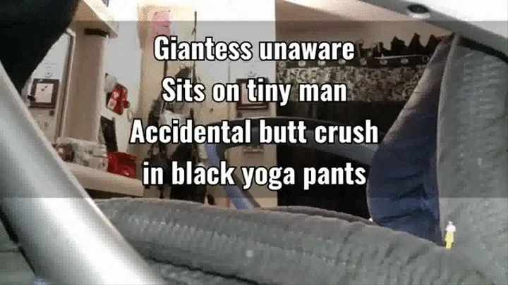 Giantess unaware Accidental butt crush for tiny man over and over while she chats on her cell w a friend and doesnt notice until everything goes black mkv