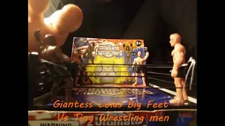 Giantess Lolas Big Feet Vs Tiny wrestling men Feet FEtish Games