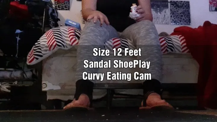 Size 12 Feet Sandals Shoeplay Curvy Eating cam