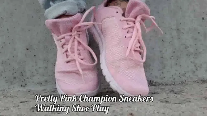 Pretty Pink Champion Sneakers Walking Shoe Play