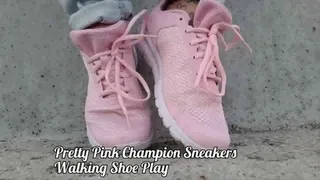 Pretty Pink Champion Sneakers Walking Shoe Play