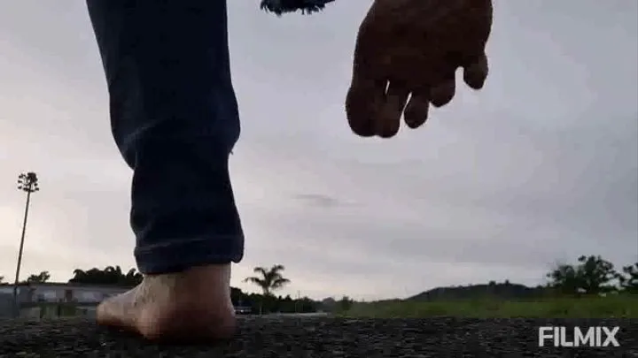 Stomping Soles Latina Milf Giantess unaware Lola in ripped jeans finds a tiny man hiding from her outside as she towers over trees powerlines and you trying to crush you with her huge dirty feet