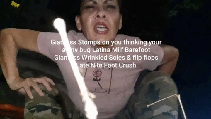 Giantess towers over you trees and buildings Stomps on you thinking your a tiny bug Latina Milf Barefoot Giantess Wrinkled Soles & flip flops Late Nite Foot Crush mkv