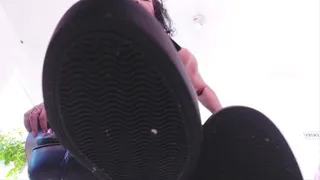 Lola has a new pair of sneaker boots and she wants you to cum on them to play sexy boots sneaker play come on her Sexy Soles while she Stomps over you LAtina Milf Giantess Lola BOOT SLAVE Training Cum on my Boots JOI mkv