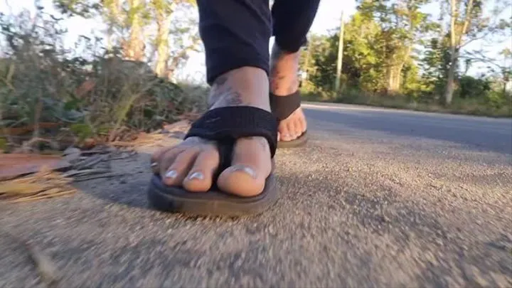 What did i step on? Giantess in flipflops walking cam Foot Fetish Fun POV Towers over you Unaware you are there careful she doesnt crush you like a tiny bug as she randomly Steps on and crushes things along the way mkv