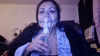 Mask Milf Sick Coughing Fetish Giantess unaware ignore while watching tv