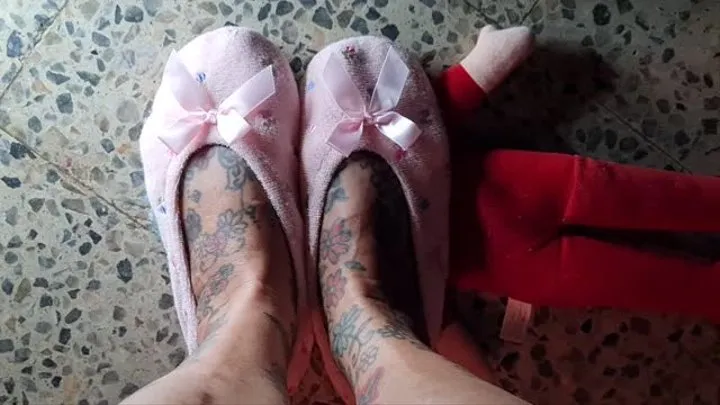 Trample for Tiny Terry Slipper & Face Smothering For the Holidays Giantess Foot Smothering and humiliation pt2