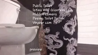 Public Toilet latina milf Giantess Lola Peeing Toilet Fetish Voyeur cam mkv