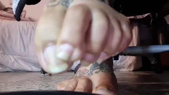 Unpainted Long ToeNails Wiggly Toes and Sexy Soles Giantess Unaware POV