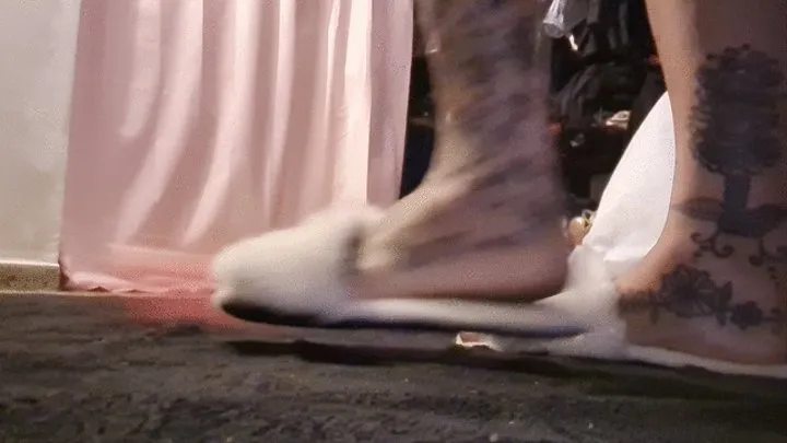 Step Mommy Foot Smother Slipper trample & SMELLING STINKY SWEATY Slippers and lets out a Sneeze Dirty Sweaty Feet Soles Smothering My Step Son i transformed into a ragdoll for not helping me clean