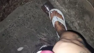 Giantess Flip Flop walking crushing random things in her path