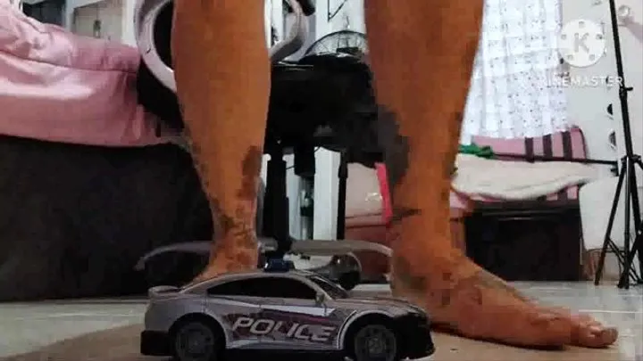 Giantess VS Police Car Giantess Car Stomping punishing police Car Butt Crush Giantess tries to eat police Car Dirty Panties Upskirt pov mkv