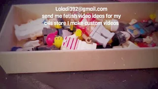 LOLA VS LEGOS endo Vore Legos have come to life and get crushed and eatenGiantess Foot Crush & Vore up close chewing Lego men Belly and digestion show mkv