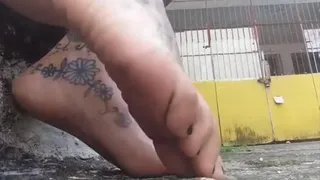 under Giantess Barefoot Sexy Soles in View spycam