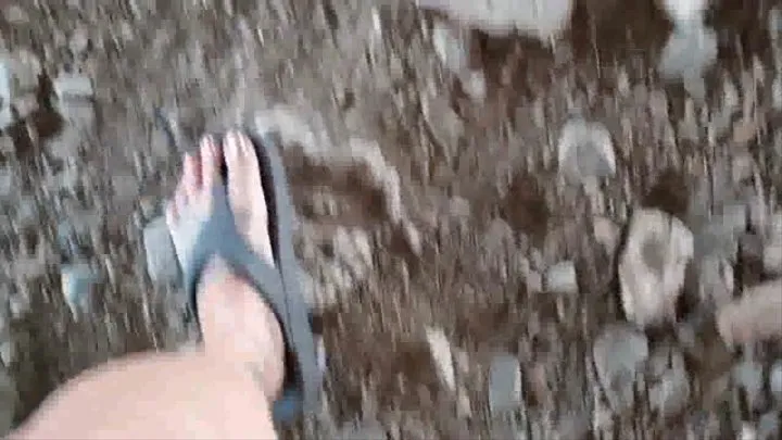 Lola walks in flip flops foot fetish walking cam crushing anything in her path plastic bottles can flip flop walking sounds plastic bottle and cans crushing sounds pt2