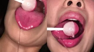 Wet Drooling, Sloppy Lollipop Sucking!