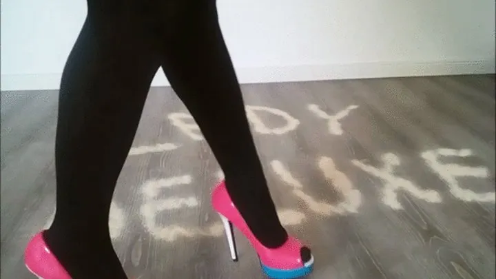 Vacuuming Lady Deluxe Breadcrumbs in High Heels UNCUT