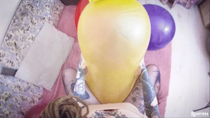 Q641 Ava's necky riding and deflating POV