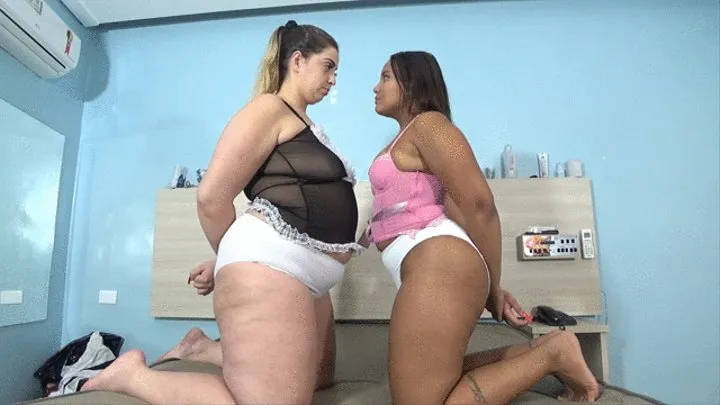 NEW INTERRACIAL STINKY FART FIGHT BY MARCELA SCHUTZ AND BRITNEY HUNTER CAM BY KLEBER