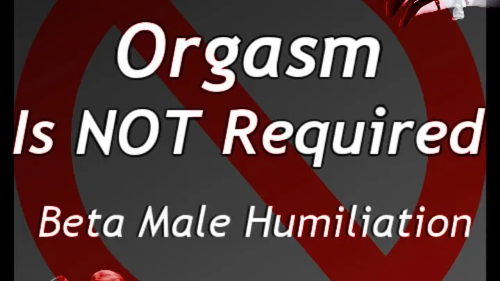 Your Orgasm is Not Required | Beta Male Humiliation