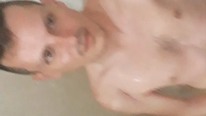 In the shower