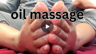 Oily foot massage