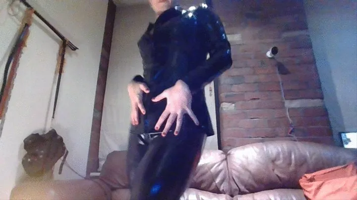 You are so weak for my shiny pvc ass