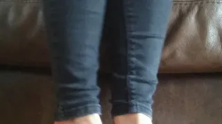 Mistress teasing your weakness for feet