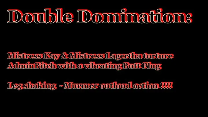 Double Domination - Vibrating Butt Plug