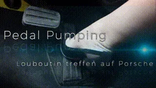 Pedal pumping Louboutin meets Porsche