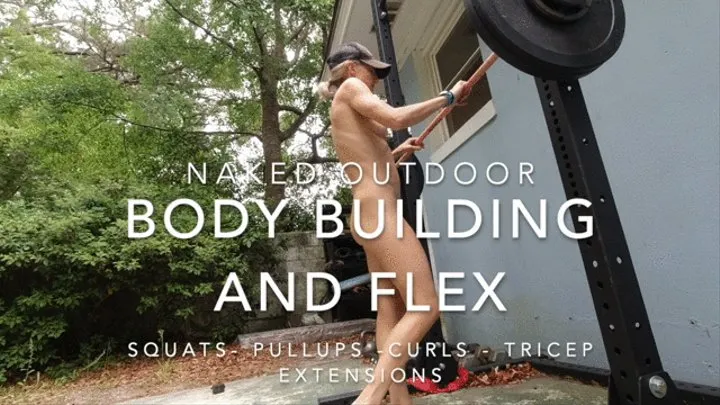 Lora naked flex, squat and pull ups