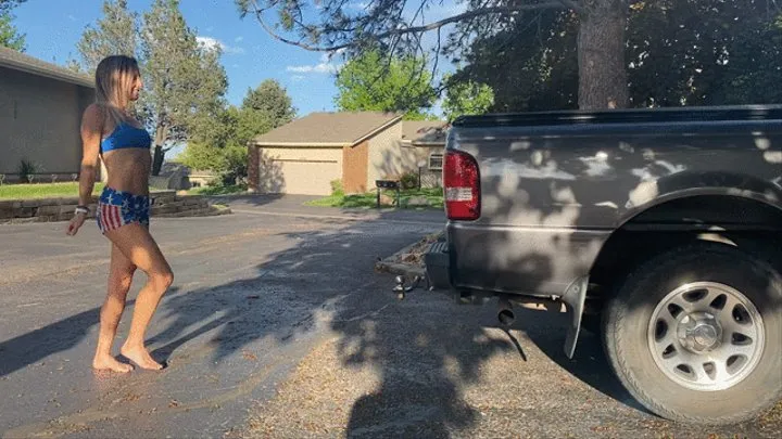 Lora Attempts Truck Lift