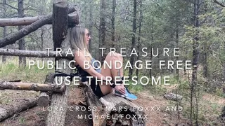 Public Trail Treasure Bondage Threesome