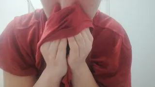 I blow my nose in my shirt!