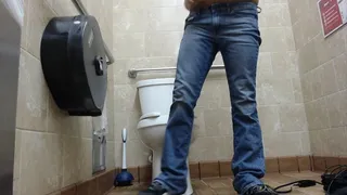 Rushed diarrhea at gas station bathroom