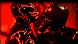 Rubber fetish devil worship in the dark bondage dungeon - Part 2