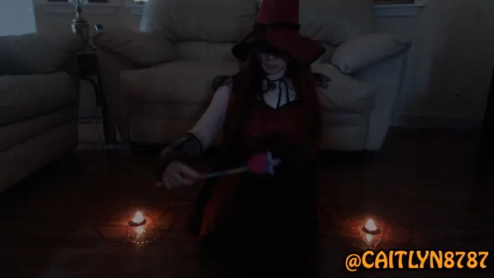 Caitlyn the Red Witch Cums