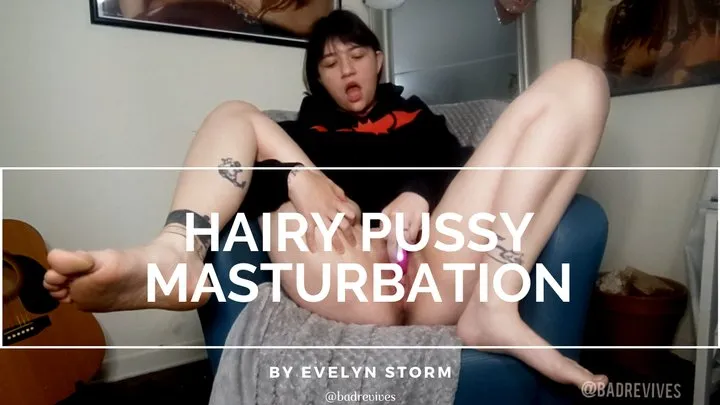 Hairy Pussy Vibrator Masturbation