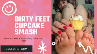 Dirty Feet Cupcake Smash and Lick