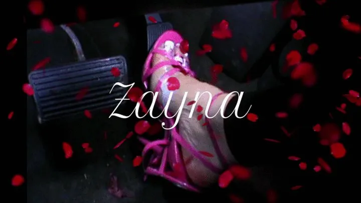 Driving with Hot Pink Spike heels and playing with myself 3