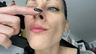 Sneezing with piggy nose and nostrils trip!! part of custom req
