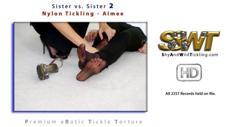 Step-Sister vs Step-Sister 2 - Nylon Tickling - Aimee