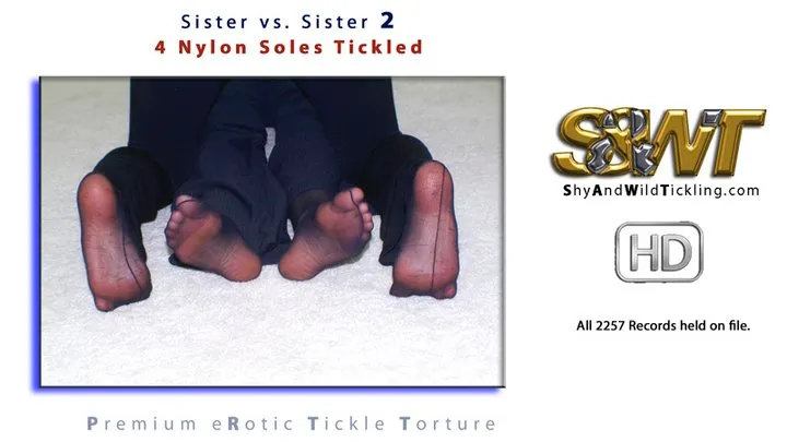 Step-Sister vs Step-Sister 2 - 4 Nylon Soles Tickled