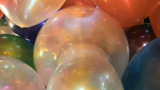 POV B2P 24" Clear Tuftex in Room Full Of Balloons