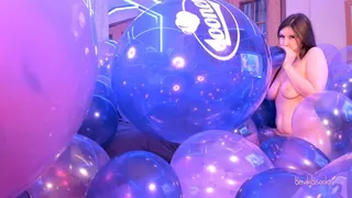 24" Purple Looner Printed Tuftex B2P (From 200 Crystal Purple Balloons - Part 1)