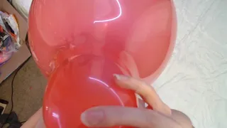 POV Blow to Pop - 14-Inch Crystal Red Balloon