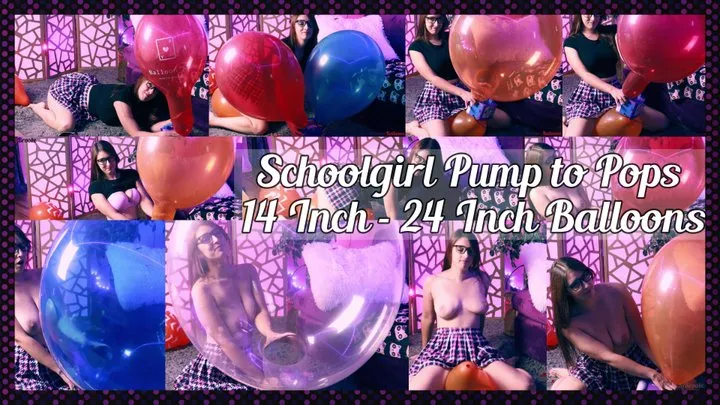 Schoolgirl Pump to Pops 14 Inch - 24 Inch Balloons